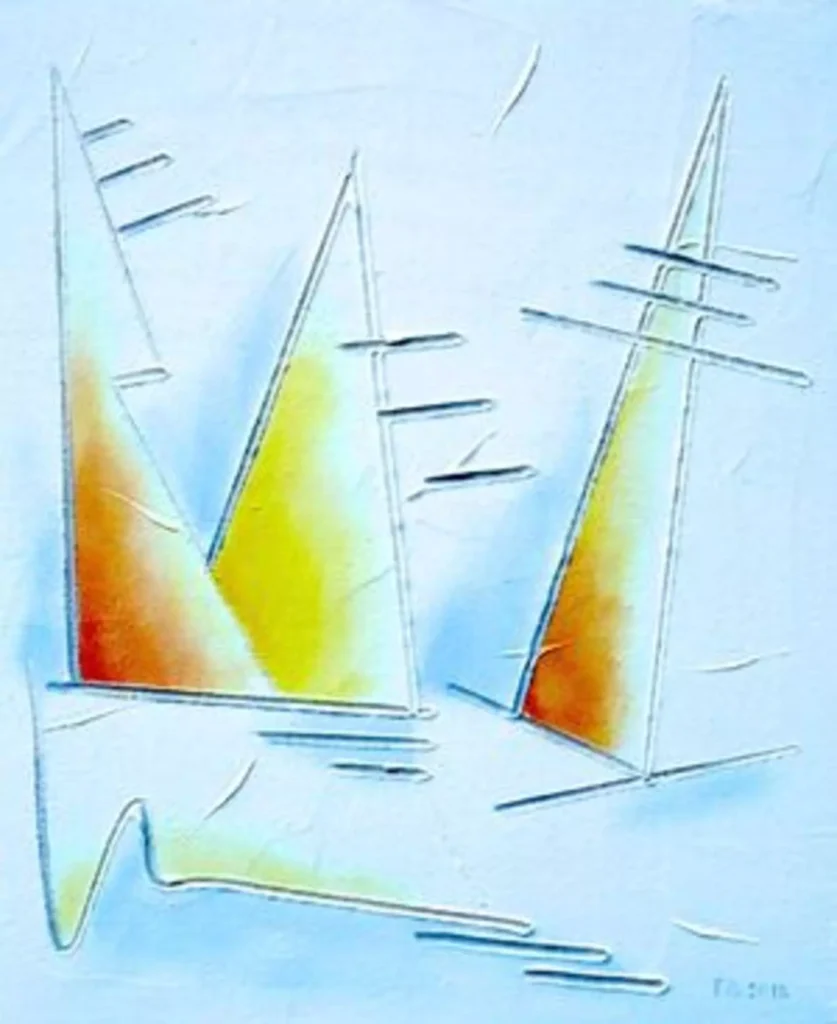 Regata, 2018; 60x50