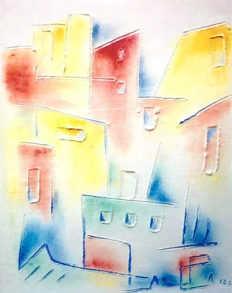 Borgo arroccato n.1, 2016; 65 x 55