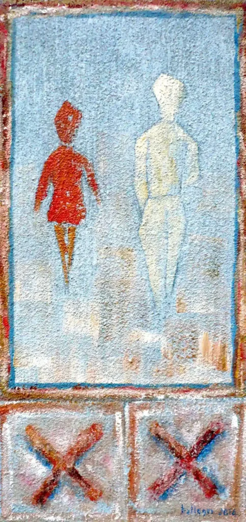 Studio di figure n.5 (tavola), 2014; 50 x 24
