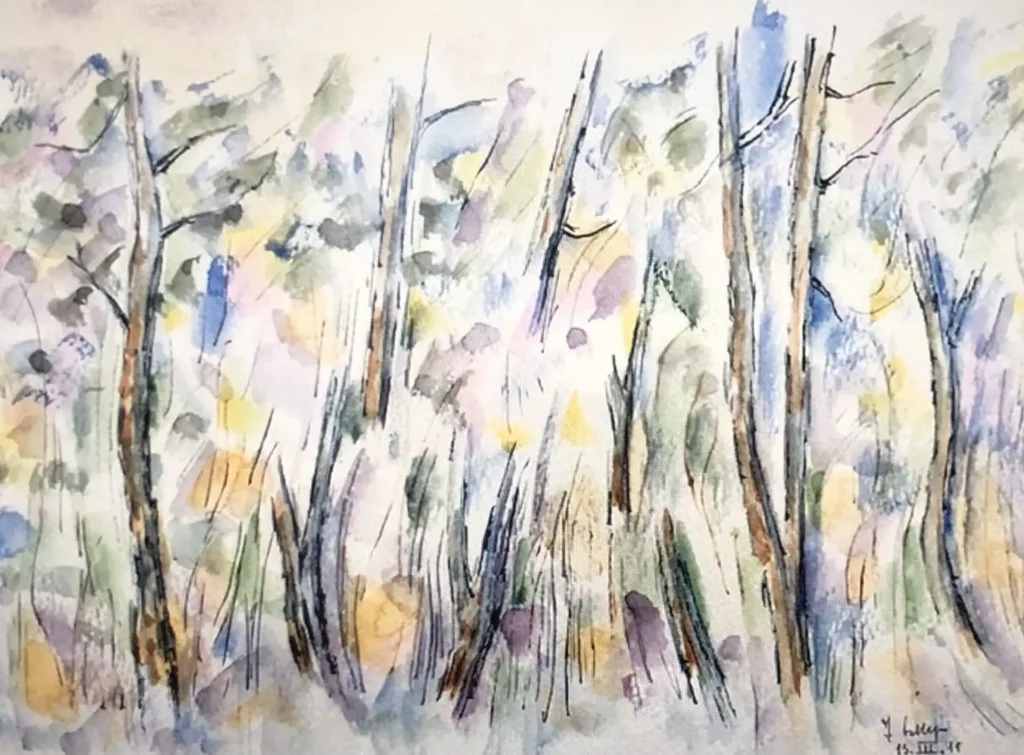 Il bosco, autunno, 2011; 23x30