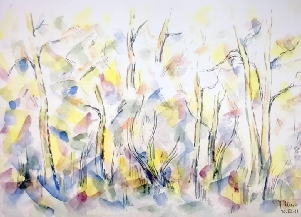 Il bosco, primavera, 2011; 23x30