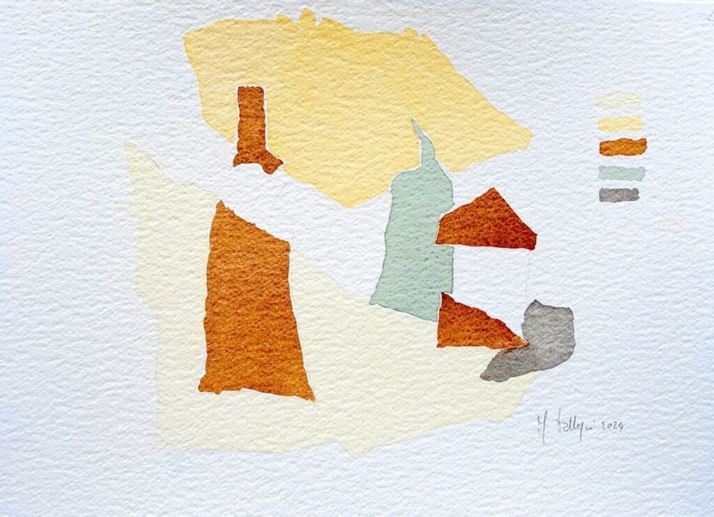 Ibridazione di immagini sovrapposte, 2024, 38x50 cm