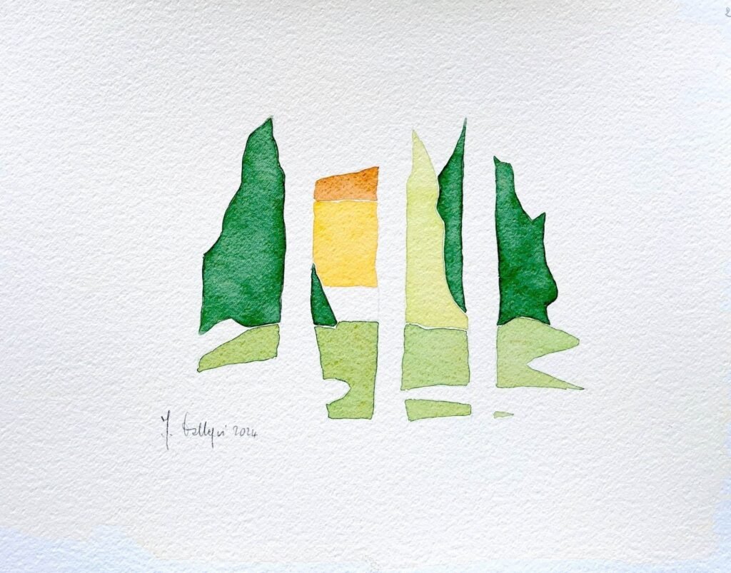 Ibridazione di immagini sovrapposte, 2024, 38x50 cm