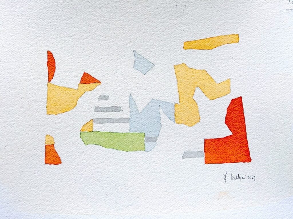 Ibridazione di immagini sovrapposte, 2024, 38x50 cm