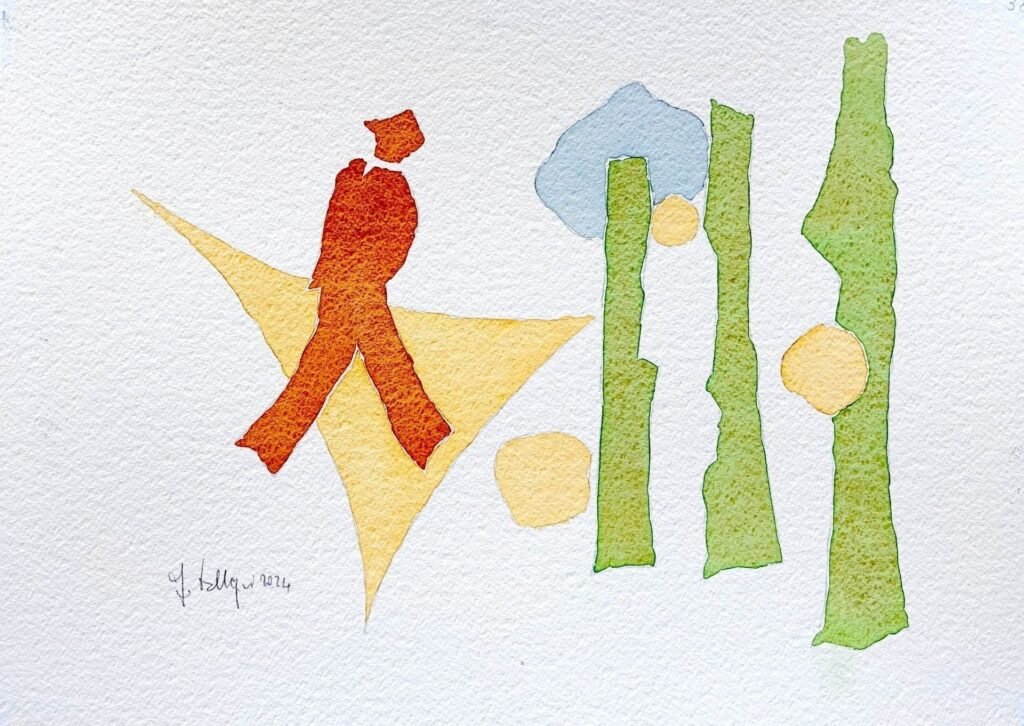 Sovrapposizione di immagini, 2024, 38x50 cm