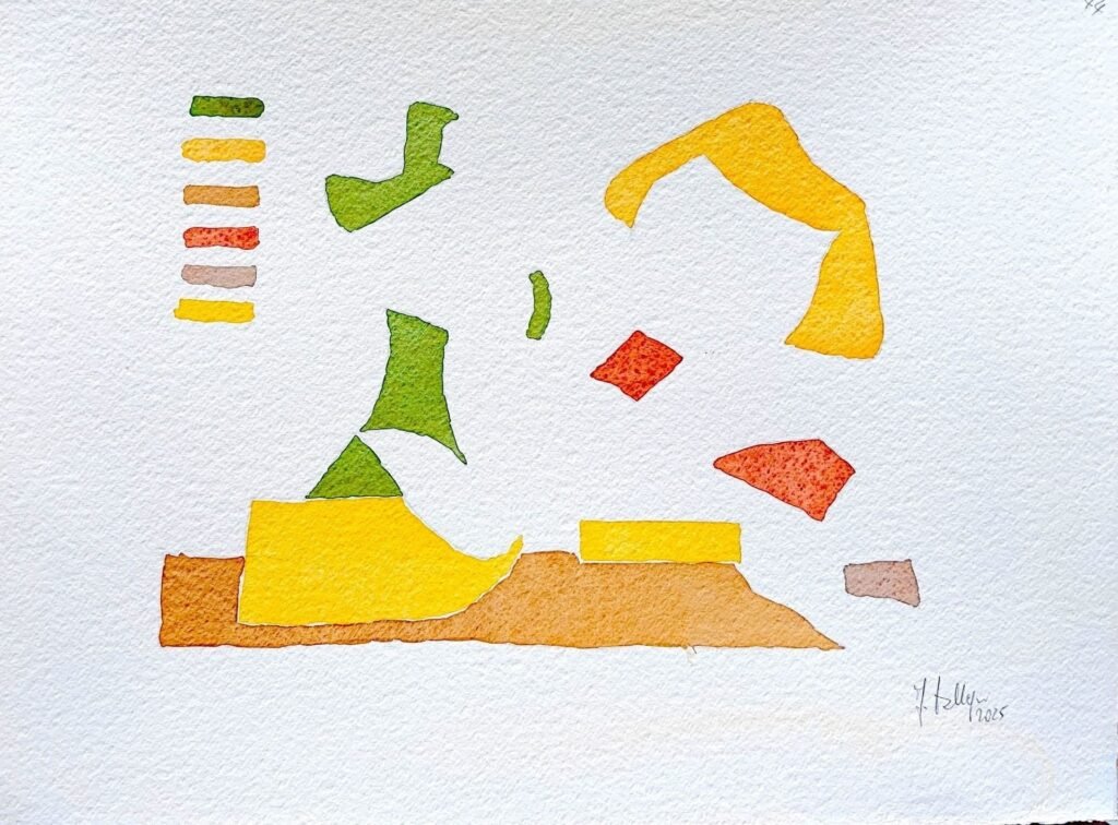Ibridazione di immagini sovrapposte, 2025, 38x50 cm
