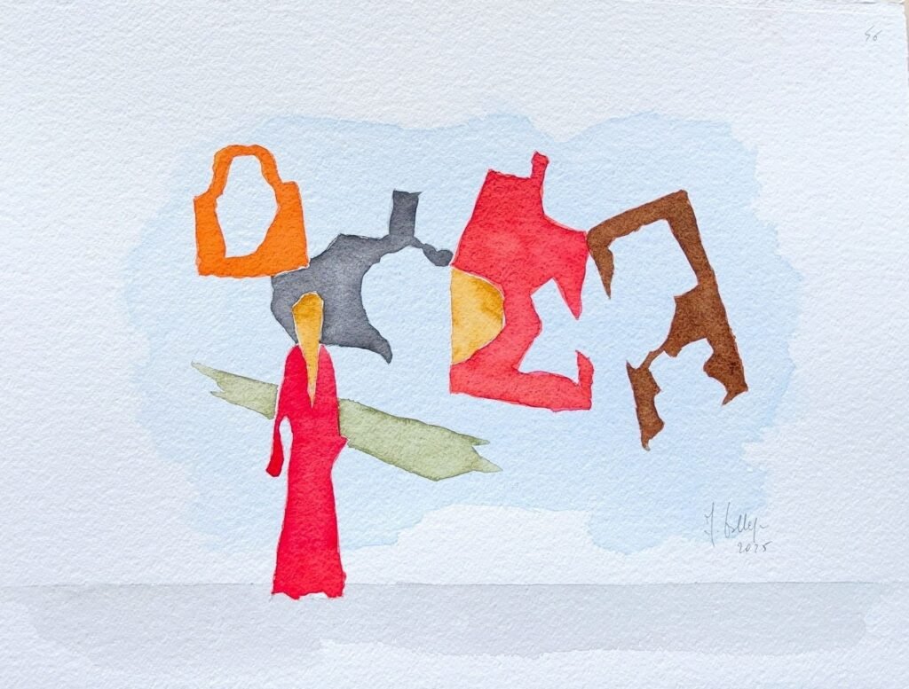 Ibridazione di immagini sovrapposte, 2025, 38x50 cm