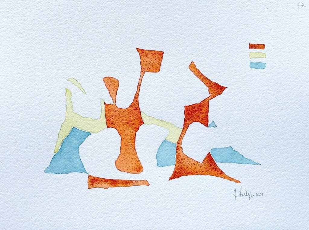 Ibridazione di immagini sovrapposte, 2025, 38x50 cm